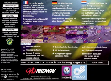 Wipeout 64 (Europe) (Beta) box cover back